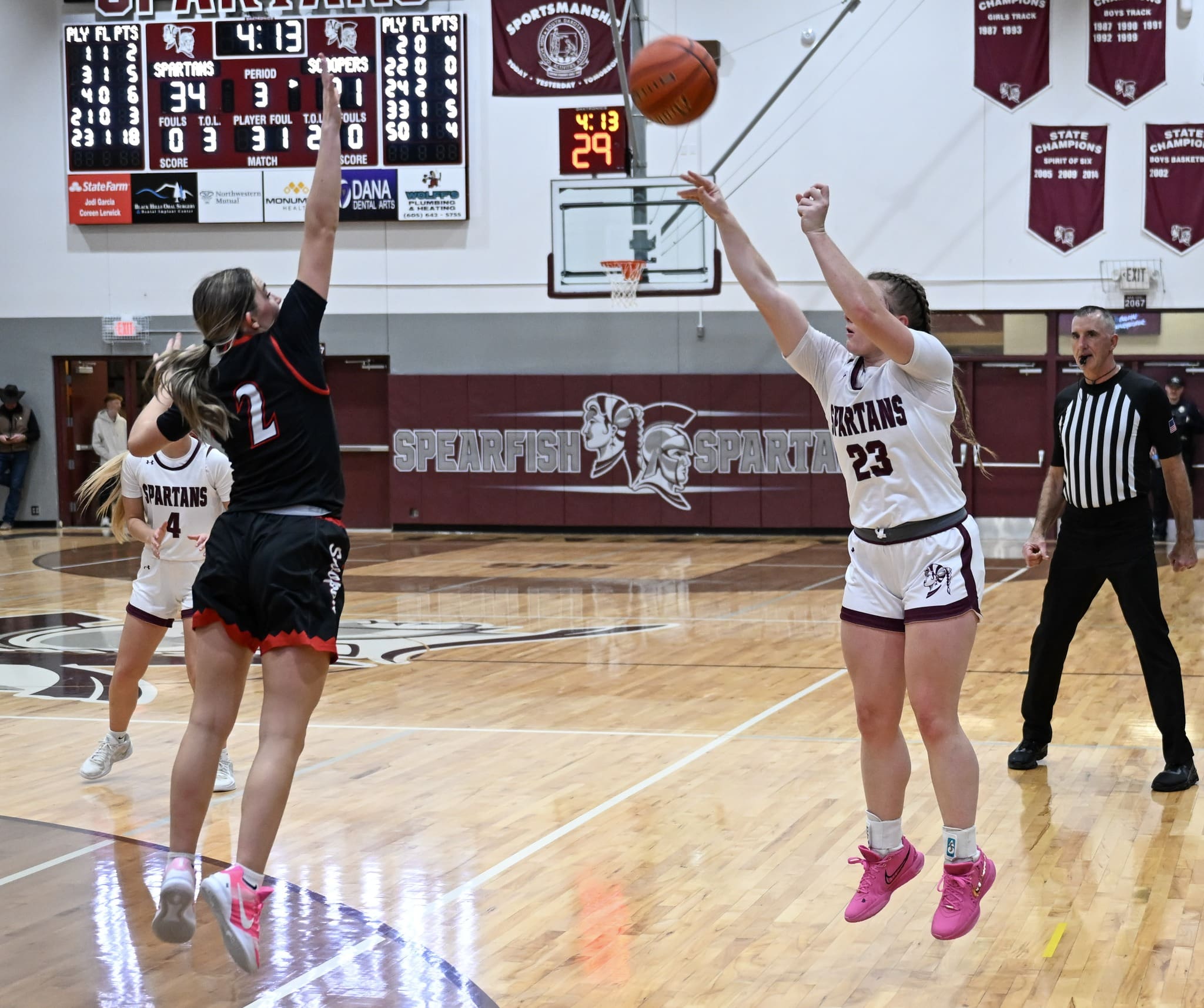 Scharf’s 25 Power Spartans Past Sturgis 48–35