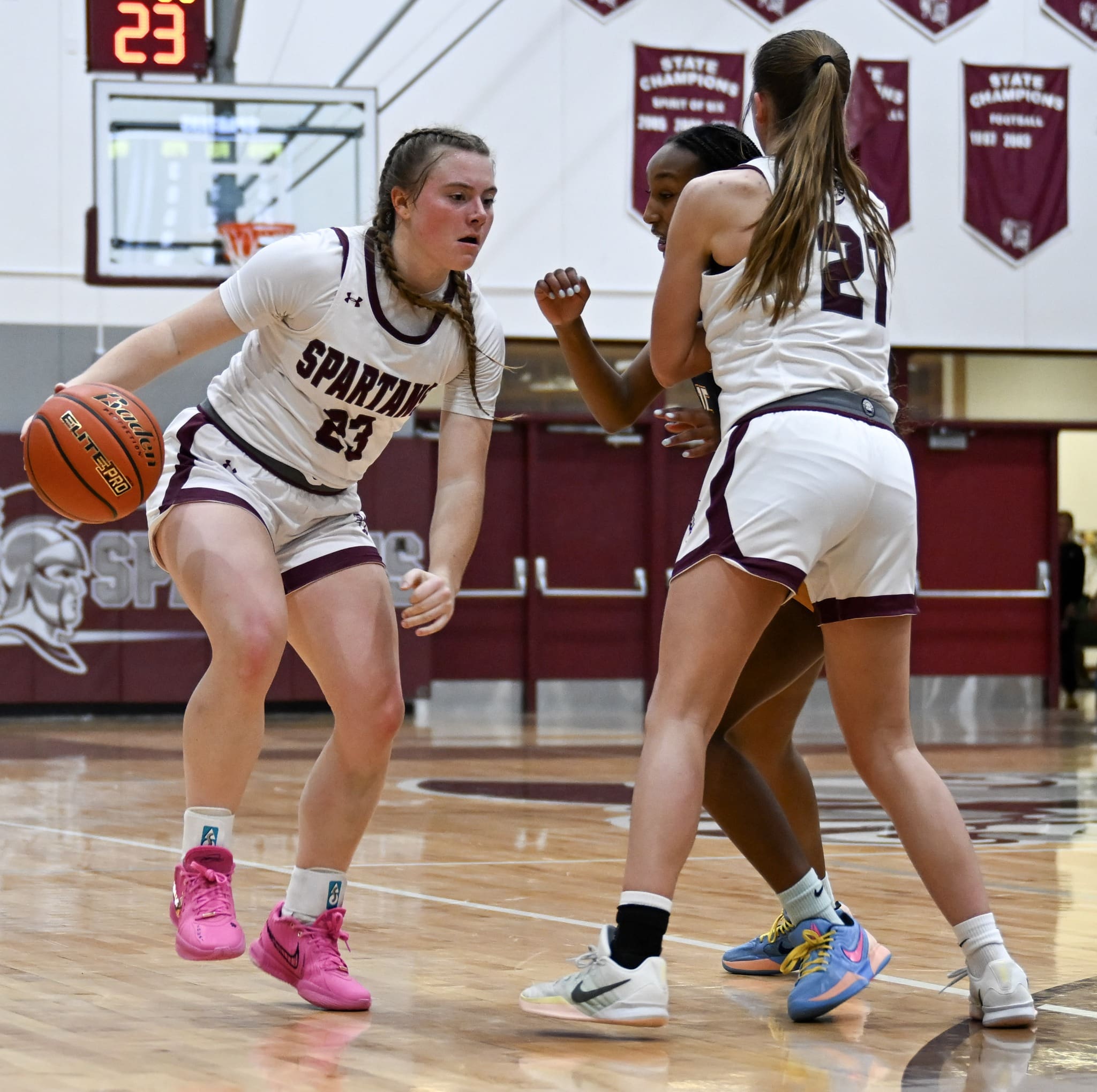 Scharf Scores 20 as Spearfish Falls to Rapid City Christian 54–38