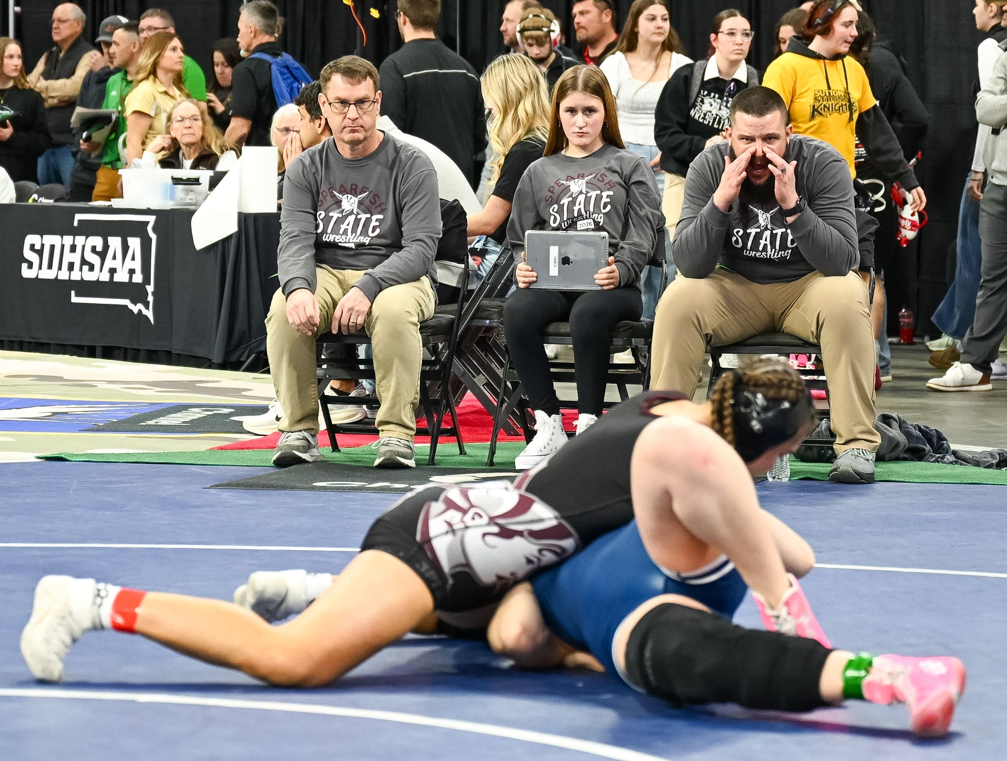 Spearfish High School Girls Wrestling Coaching Staff Earns National Recognition from NWCA