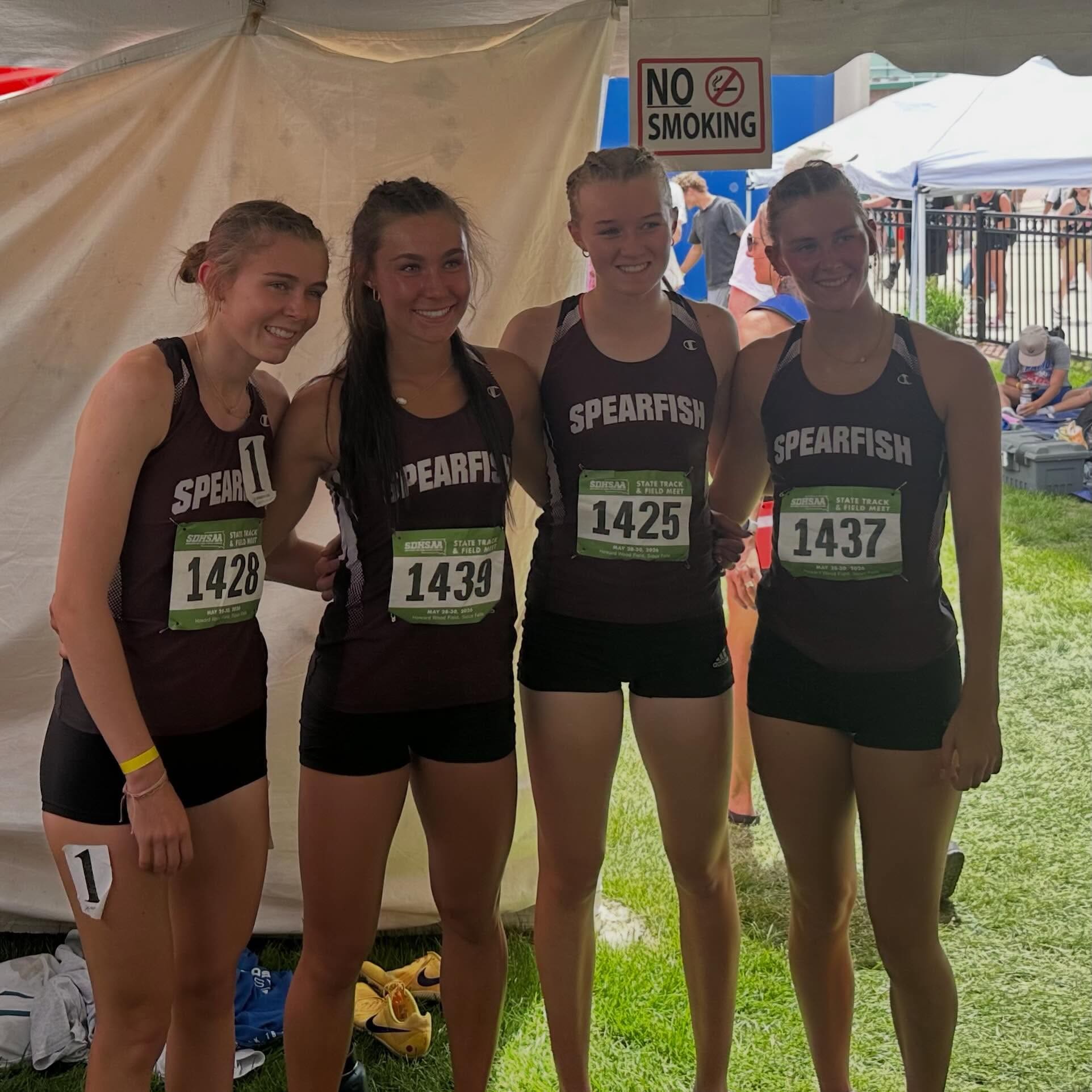Spearfish Track Team at Class AA State Meet in Sioux Falls, SD.